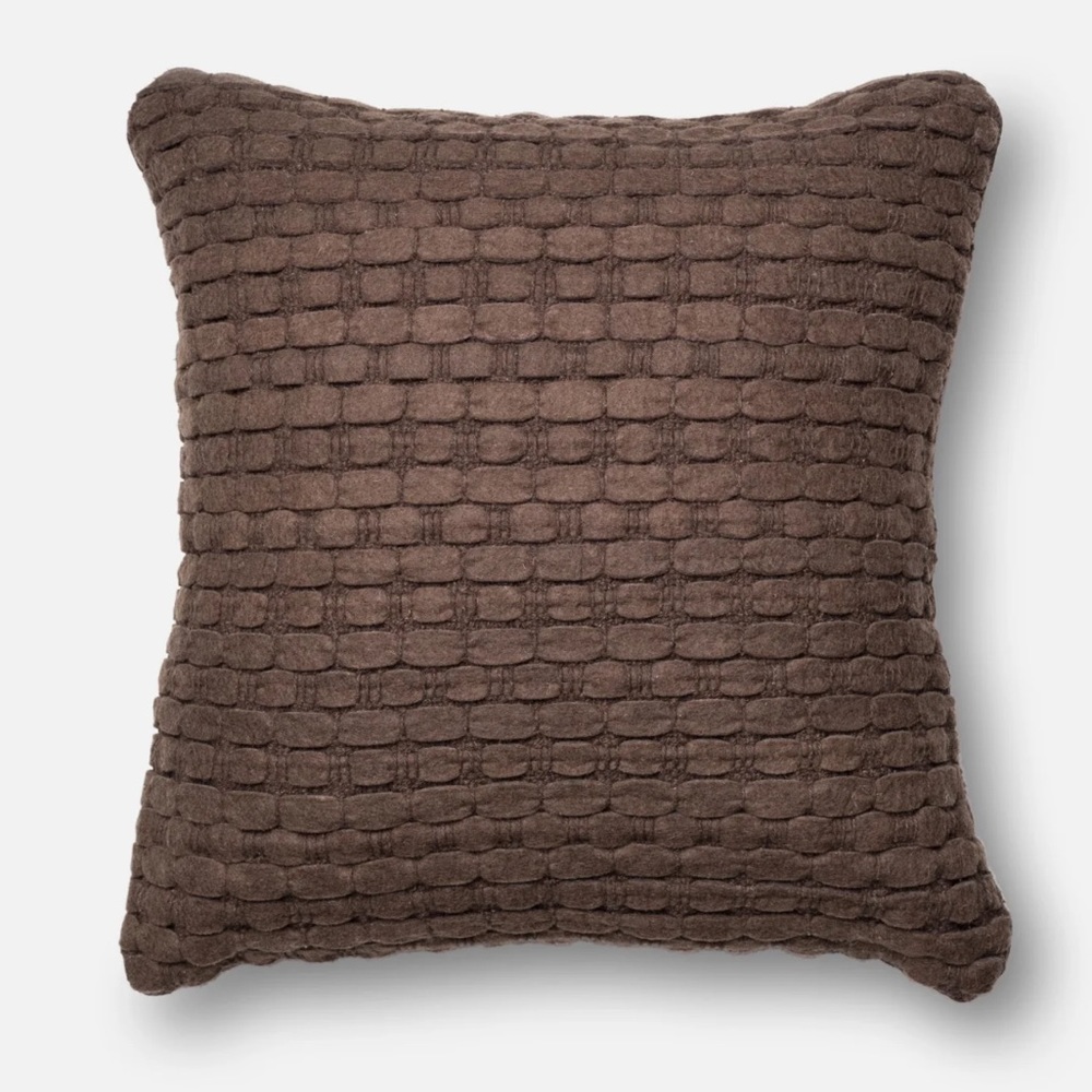 Woven Brown Accent Pillow